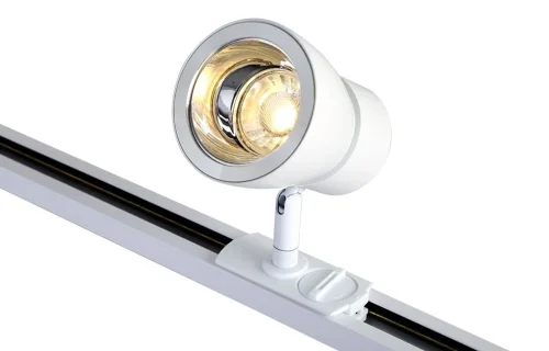 Трековый светильник CLT 0.31 009 WH-CH Crystal Lux белый для шинопроводов серии Clt 0.31 009 белый фото 2